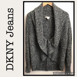 DKNY Jeans Black Single Tie Cardigan♥️